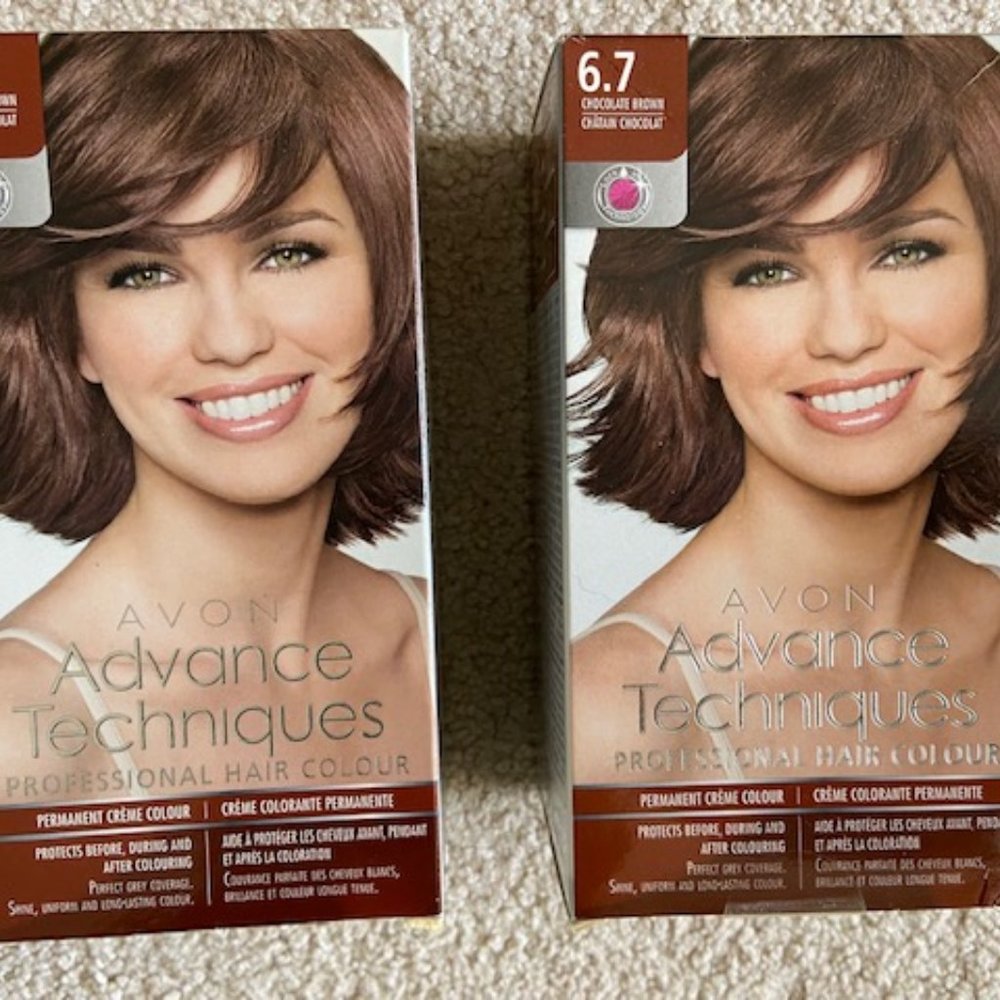 - $40.00 each Hair dye chocolate brown AVON Advance professional hair colour 6.7